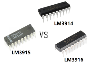 M3914 vs. LM3915 vs. LM3916: Selitetyt keskeiset erot