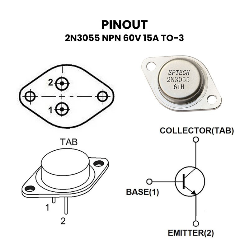 2N3055 Pinout