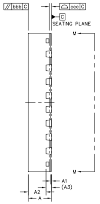 FT232R Package Side View