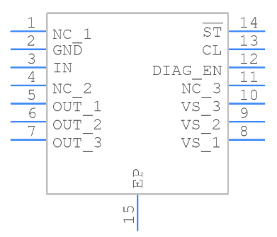 TPS1H100BQPWPRQ1 Symbol