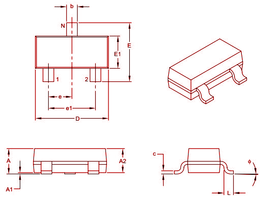  MCP1700 Package Information